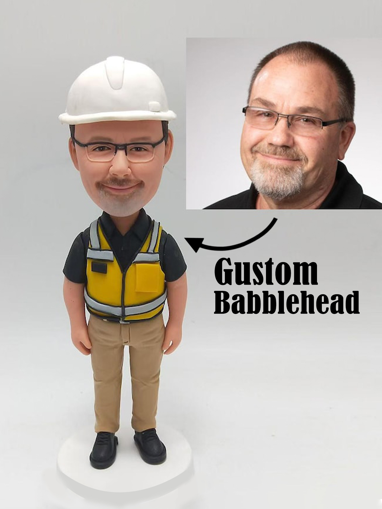 Customized bobblehead figures, custom engineer bobblehead figures